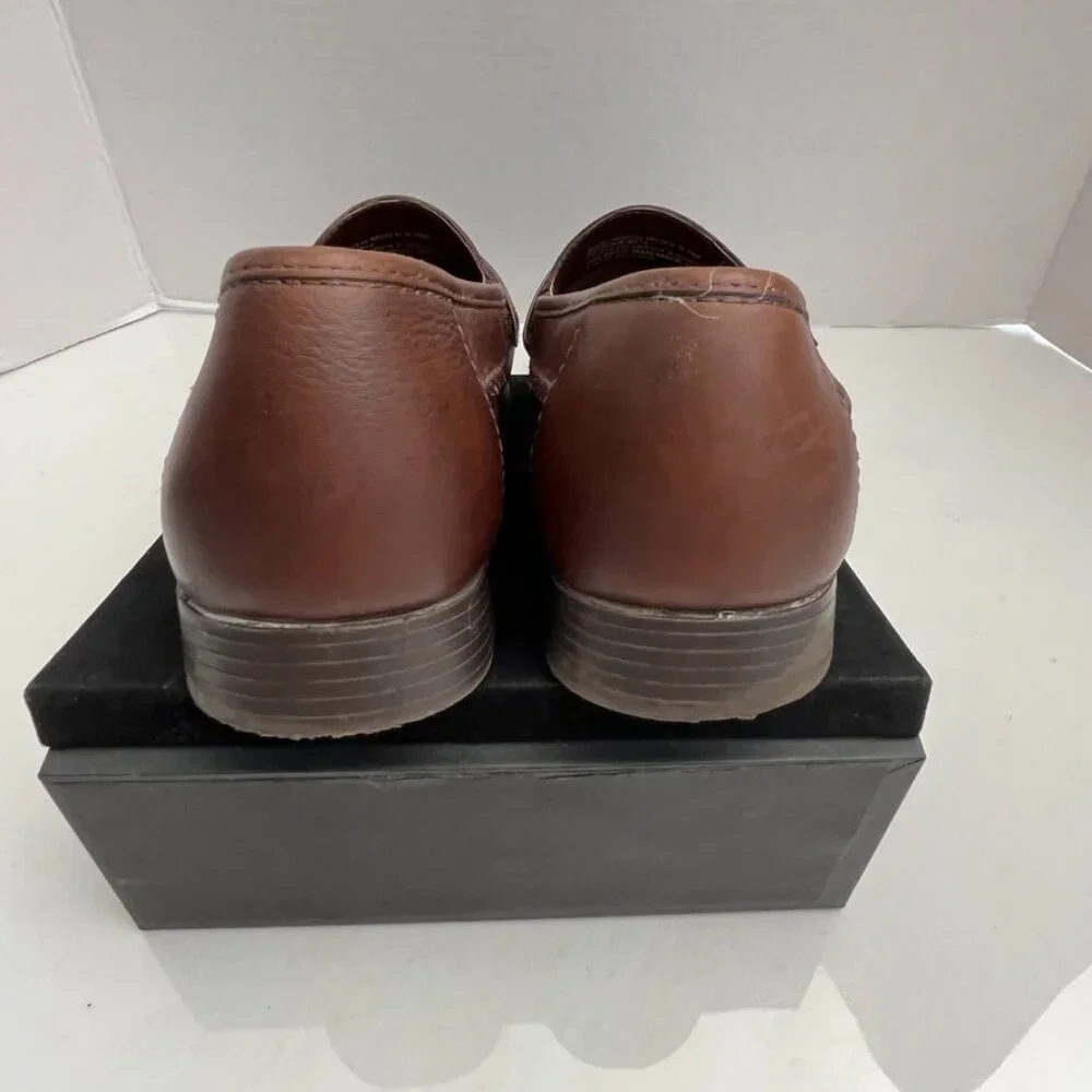 Giorgio Brutini Woven Tassel Loafers Shock Absorbent Brown 9.5M